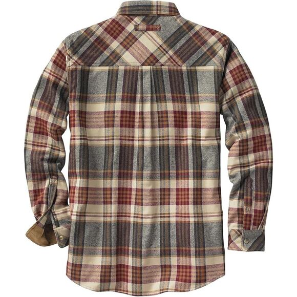 NWT Whitetails Men's Flannel, Long Sleeve Button Down Shirt, Cedarwood Plaid L - Picture 3 of 6